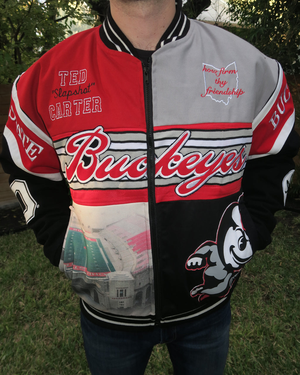 Custom Patchwork Bomber Jacket